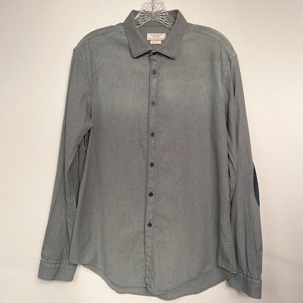 Zara Man Slim Fit Button‎ Down Size XL